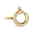 10K Yellow Gold Plated .925 Sterling Silver 4 Cttw Diamond Circle Hoop 18