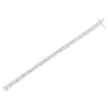 .925 Sterling Silver 1.0 Cttw Round-Brilliant and Baguette Cut Diamond Miracle-Set X-Link 7