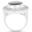 7.00 Carat Genuine Labradorite .925 Sterling Silver Ring