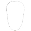 14k White Gold Necklace with Polished Circles