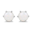 0.74 Carat Genuine Opal .925 Sterling Silver Earrings