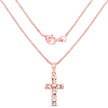 14K Rose Gold Plated 2.58 Carat Genuine Morganite .925 Sterling Silver Pendant
