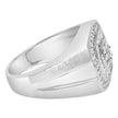 14K White Gold Men's 1 CTTW Diamond Band Ring