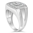 14K White Gold Men's 1 CTTW Diamond Band Ring