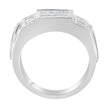 Men's 14K White Gold Diamond Cluster Ring (2 cttw, G-H Color, SI1-SI2 Clarity)