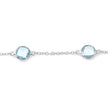 5.00 Carat Genuine Blue Topaz .925 Sterling Silver Bracelet - Bracelets - Custom Crafting Alliance, LLC