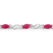 5.00 Carat Genuine Ruby 10K White Gold Bracelet - Bracelets - Custom Crafting Alliance, LLC