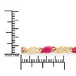 5.00 Carat Genuine Ruby 10K Yellow Gold Bracelet - Bracelets - Custom Crafting Alliance, LLC