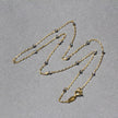 Diamond Cut Bead Links Pendant Chain in 14k Two Tone Gold (3.5mm)
