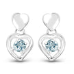 1.90 Carat Genuine Blue Topaz .925 Sterling Silver Earrings