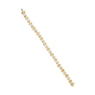 10k Yellow Gold Plated .925 Sterling Silver 2.00 Cttw Round-Cut Diamond Link 7