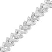 0.90 Carat Genuine White Diamond .925 Sterling Silver Bracelet
