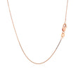 14k Rose Gold Classic Box Chain 0.6mm