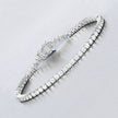5.10 Carat Lab Grown Diamond 14K White Gold Bracelet - Bracelets - Custom Crafting Alliance, LLC
