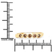 0.19 Carat Genuine Champagne Diamond 14K Yellow Gold Ring (I1-I2)