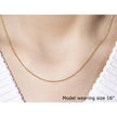 14k Yellow Gold Round Cable Link Chain 1.3mm