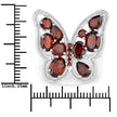 5.19 Carat Genuine Garnet .925 Sterling Silver Ring - Rings - Custom Crafting Alliance, LLC