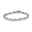 14K White Gold 2.00 Cttw Invisble-Set Princess Diamond Link Bracelet (I1-I2 Clarity, I-J Color) - 7.25