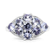 2.07 Carat Genuine Tanzanite .925 Sterling Silver Ring
