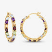 5.44 Carat Genuine Multi Stones .925 Sterling Silver Earrings - Earrings - Custom Crafting Alliance, LLC