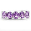 1.70 Carat Genuine  Amethyst .925 Sterling Silver Ring