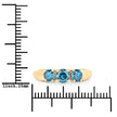 1.03 Carat Genuine Blue Diamond 14K Yellow Gold Ring