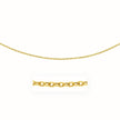 3.5mm 14k Yellow Gold Pendant Chain with Textured Links