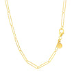 14k Yellow Gold Wire Paperclip Chain (2.7mm)