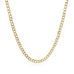2.6 mm 14k Two Tone Gold Pave Curb Chain