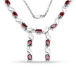 7.65 Carat Genuine Garnet .925 Sterling Silver Necklace