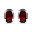 1.70 Carat Genuine Garnet .925 Sterling Silver Earrings