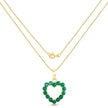 0.48 Carat Genuine Zambian Emerald 10K Yellow Gold  Pendant