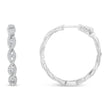 10K White Gold Diamond Hoop Earrings (1 1/2 cttw, H-I Color, I1-I2 Clarity)
