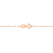 AGS Certified 10K Rose Gold 1/5 Cttw Bezel Set Round Diamond Solitaire 16-18