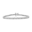 .925 Sterling Silver 1.0 Cttw Miracle-Set Diamond Round Faceted Bezel Tennis Bracelet (I-J Color, I3 Clarity) - 7