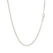 14k White Gold Diamond Cut Cable Link Chain 1.5mm