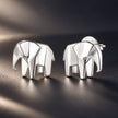 925 Silver Needle White Gold Plated Brass 1.0 x 1.1 cm Earrings for Women