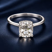 925 Sterling Silver White Gold Plated 3ct Moissanite Size 6 Ring for Women