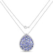 4.16 Carat Genuine Tanzanite .925 Sterling Silver Pendant