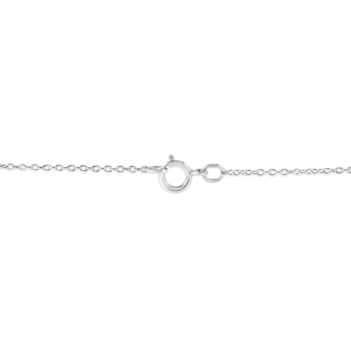.925 Sterling Silver Pave-Set Diamond Accent Angel Wing 18