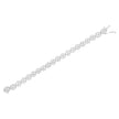 .925 Sterling Silver 1/2 Cttw Diamond Nested Circle Miracle Set Open Wheel 7
