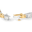 14K Two-Tone Gold 1.00 Cttw Princess-Cut Diamond Chain Link 7