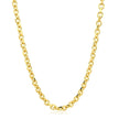 4.0mm 14k Yellow Gold Diamond Cut Cable Link Chain