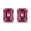 3.20 Carat Genuine Pink Topaz .925 Sterling Silver Earrings