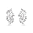 0.68 Carat Genuine White Diamond 14K White Gold Earrings (G-H Color, SI1-SI2 Clarity)