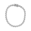 .925 Sterling Silver 1.0 Cttw Diamond Spiral Wave Curved-Link 7
