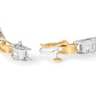14K Two-Tone Gold 1.00 Cttw Princess-Cut Diamond Chain Link 7