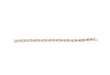 14K Two-Tone Gold 1.00 Cttw Princess-Cut Diamond Chain Link 7