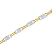 14K Two-Tone Gold 1.00 Cttw Princess-Cut Diamond Chain Link 7