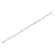 14K Two-Tone Gold 1.00 Cttw Princess-Cut Diamond Chain Link 7